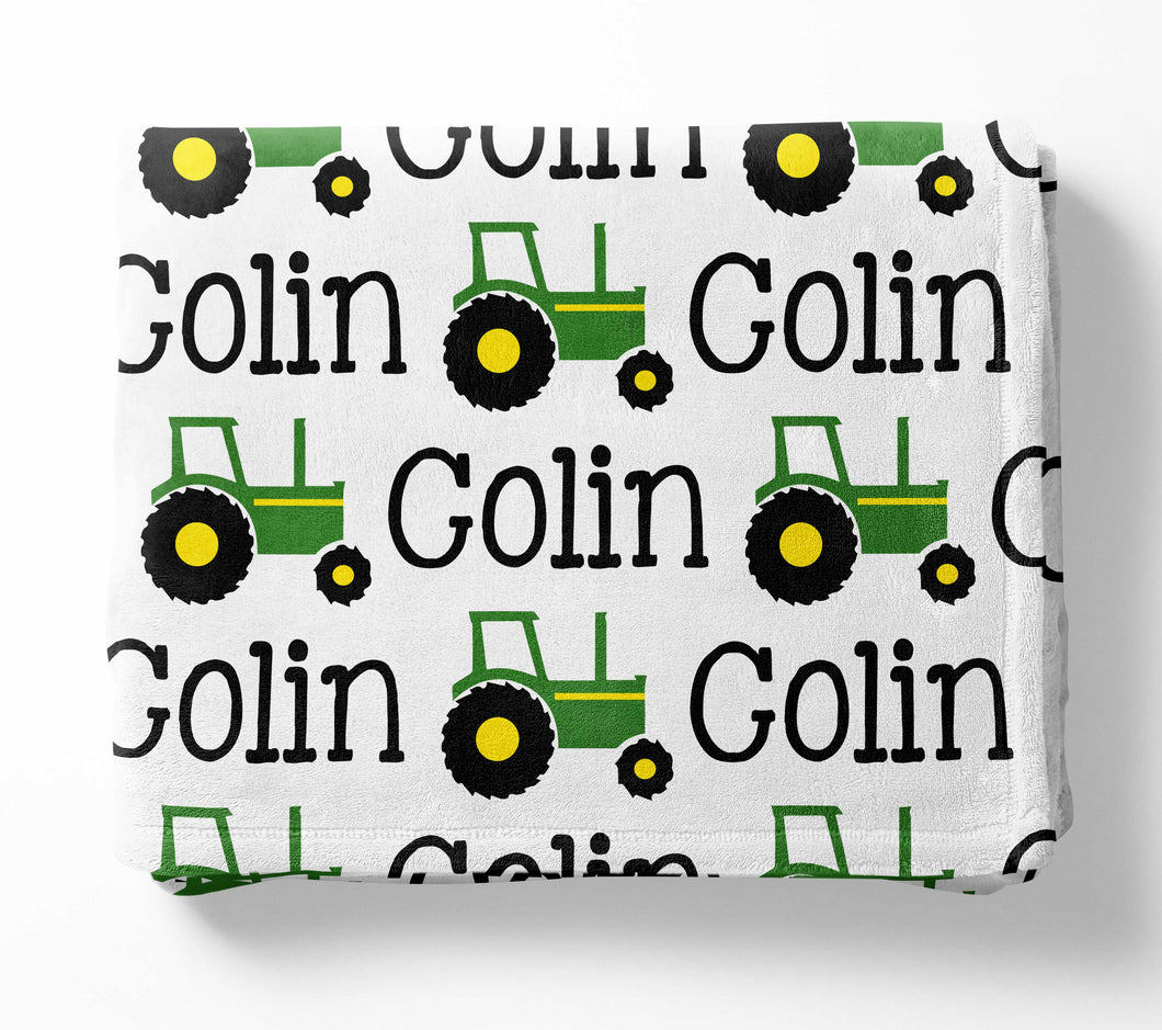 Personalized Blanket - Tractor