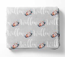 Load image into Gallery viewer, Personalized Blanket - Willow Floral
