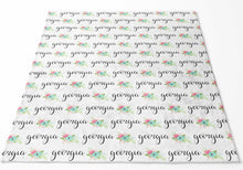 Load image into Gallery viewer, Personalized Blanket - Georgia Floral

