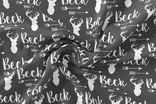 Personalized Jersey Knit Swaddle - Deer and Arrows - The Little Arrows