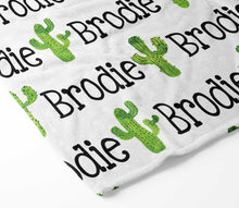 Load image into Gallery viewer, Personalized Blanket - Cactus
