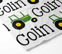 Load image into Gallery viewer, Personalized Blanket - Tractor
