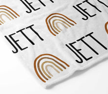 Load image into Gallery viewer, Personalized Blanket - Rainbows
