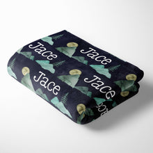Load image into Gallery viewer, Personalized Plush Blanket - Mountains - The Little Arrows
