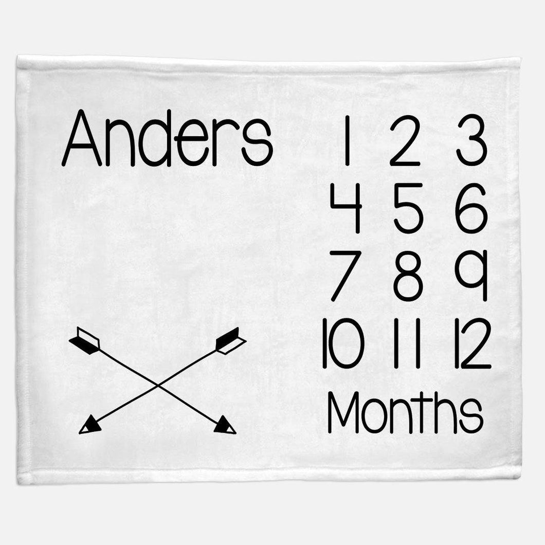 Milestone / Monthly Blanket - Crossed Arrows - The Little Arrows