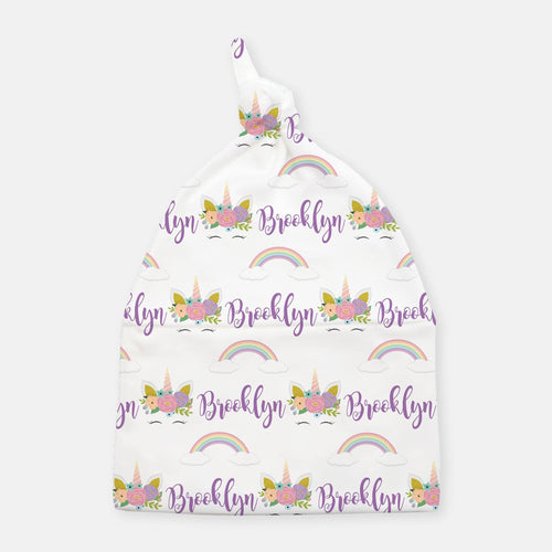 Knotted Beanie - personalized - Unicorn - The Little Arrows