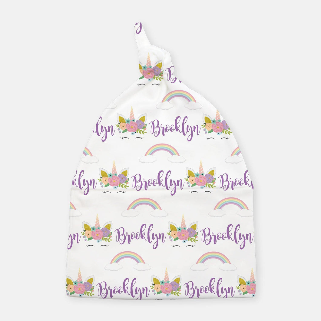 Knotted Beanie - personalized - Unicorn - The Little Arrows