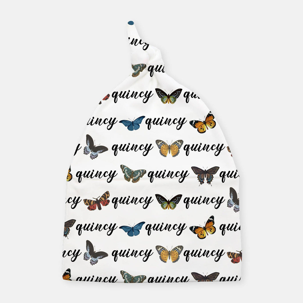 Knotted Beanie - personalized - Butterfly - The Little Arrows