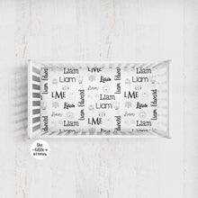 Load image into Gallery viewer, Personalized Crib Sheet - Animal Sketch - The Little Arrows
