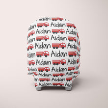 Load image into Gallery viewer, Car Seat Cover / Multi Use Cover - Firetruck - The Little Arrows

