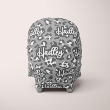 Load image into Gallery viewer, Car Seat Cover / Multi Use Cover - Gray Leopard - The Little Arrows
