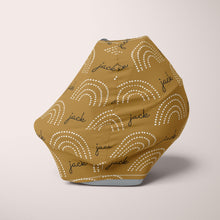 Load image into Gallery viewer, Car Seat Cover / Multi Use Cover - Dotted Rainbow - The Little Arrows
