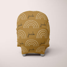 Load image into Gallery viewer, Car Seat Cover / Multi Use Cover - Dotted Rainbow - The Little Arrows
