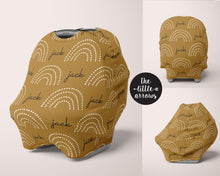 Load image into Gallery viewer, Car Seat Cover / Multi Use Cover - Dotted Rainbow - The Little Arrows
