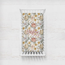 Load image into Gallery viewer, Personalized Crib Sheet - the Harlow collection - The Little Arrows
