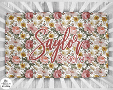 Load image into Gallery viewer, Personalized Crib Sheet - the Harlow collection - pink colorway - The Little Arrows
