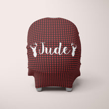 Load image into Gallery viewer, Car Seat Cover / Multi Use Cover - Buffalo Check Deer - The Little Arrows
