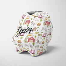 Load image into Gallery viewer, Car Seat Cover / Multi Use Cover - Ryder&#39;s Farm - The Little Arrows
