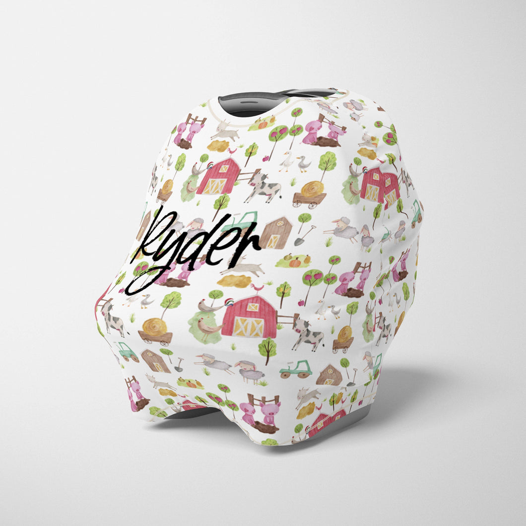 Car Seat Cover / Multi Use Cover - Ryder's Farm - The Little Arrows