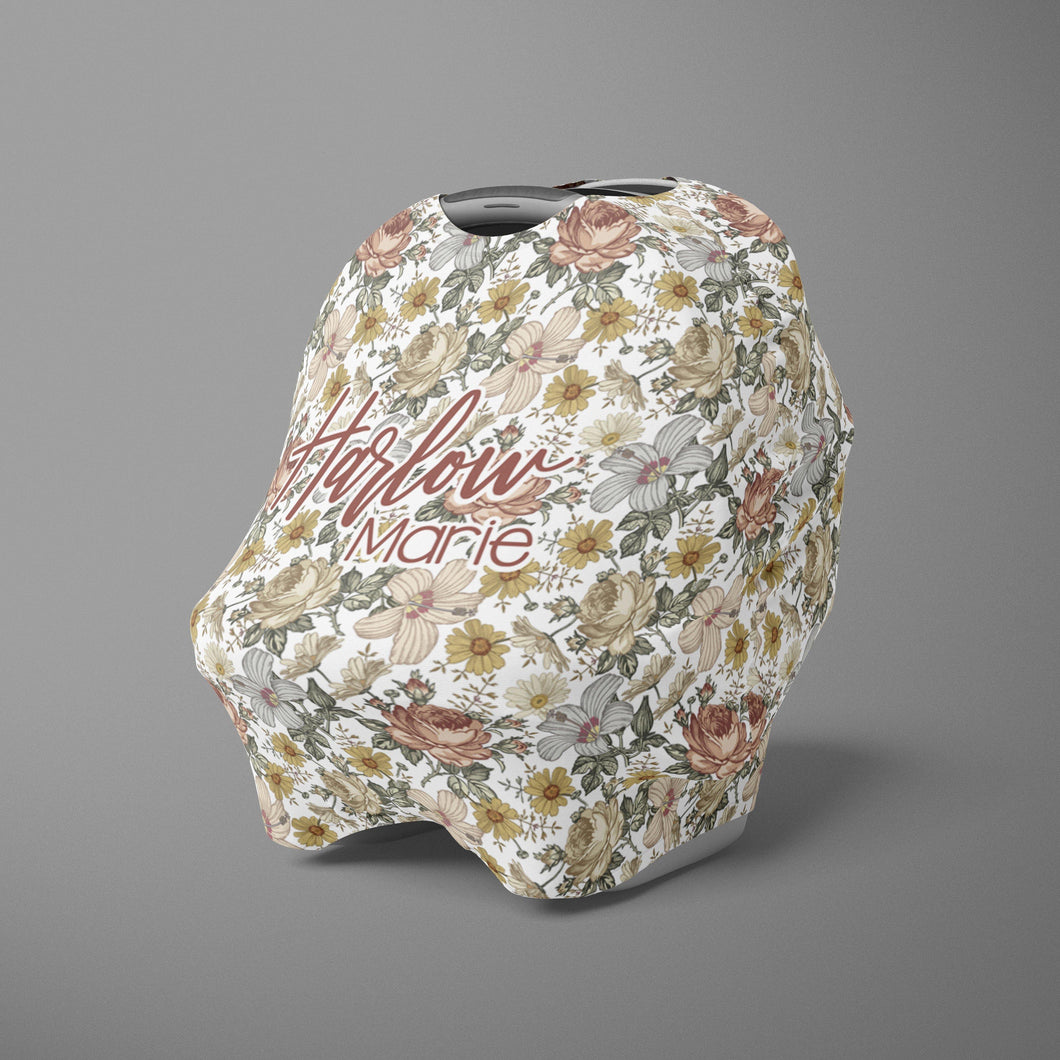 Car Seat Cover / Multi Use Cover - the Harlow collection - The Little Arrows