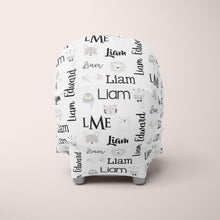 Load image into Gallery viewer, Car Seat Cover / Multi Use Cover - Animal sketch - The Little Arrows
