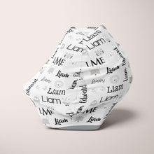 Load image into Gallery viewer, Car Seat Cover / Multi Use Cover - Animal sketch - The Little Arrows
