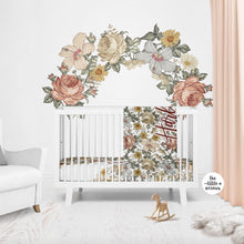 Load image into Gallery viewer, Personalized Crib Sheet - the Harlow collection - white - The Little Arrows
