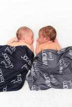 Load image into Gallery viewer, Personalized Jersey Knit Swaddle - The Little Arrows
