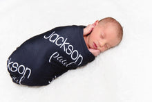 Load image into Gallery viewer, Personalized Jersey Knit Swaddle - The Little Arrows
