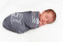 Load image into Gallery viewer, Personalized Jersey Knit Swaddle - The Little Arrows
