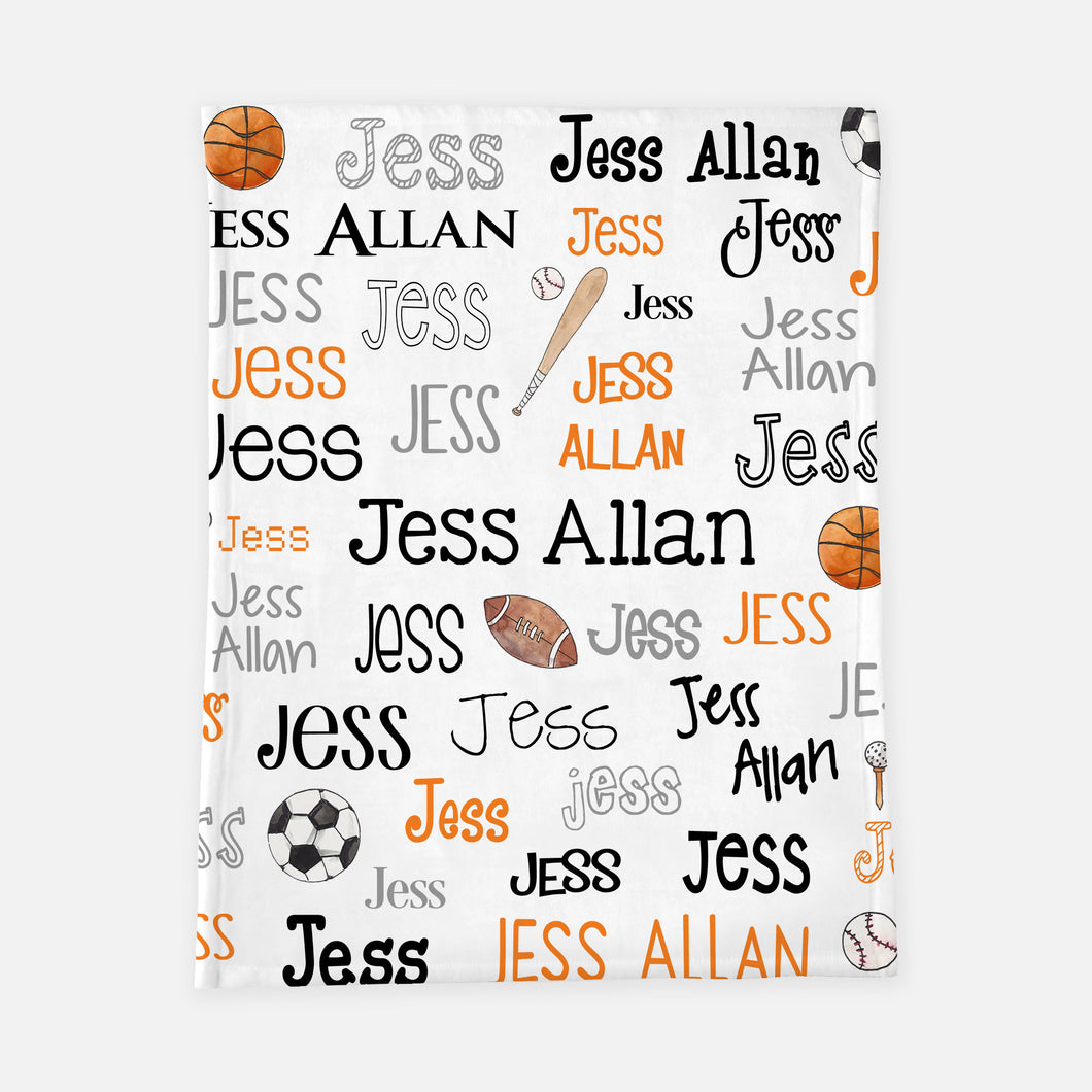 Personalized Blanket - Sports