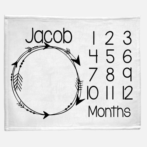 Milestone / Monthly Blanket - Circle Arrows - The Little Arrows