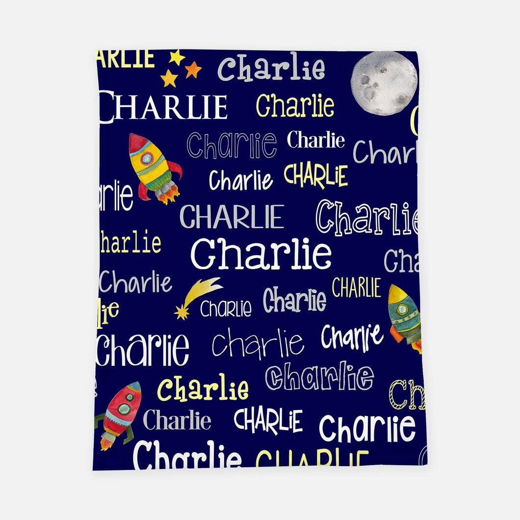 Personalized Blanket - Space