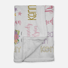 Load image into Gallery viewer, Personalized Blanket - All Over Unicorn
