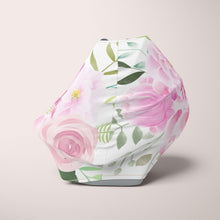 Load image into Gallery viewer, Car Seat Cover / Multi Use Cover - Peonies and Roses - the Hannah Grae collection - The Little Arrows
