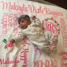 Load image into Gallery viewer, Personalized Blanket - All over Floral
