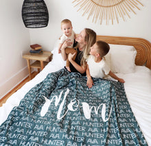 Load image into Gallery viewer, Mom Blanket - Mom Gift - Mothers Day Gift - Personalized Mom Blanket - Personalized Blanket - Gifts for Grandma - Blanket - Grandma Gift
