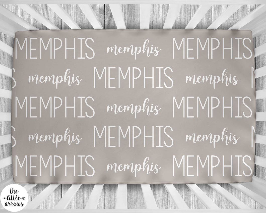 Personalized Crib Sheet - Baby Girl Crib Sheet - Personalized Nursery Bedding - Monogram Girl Crib Sheet - Floral Baby Bedding - Crib Sheet