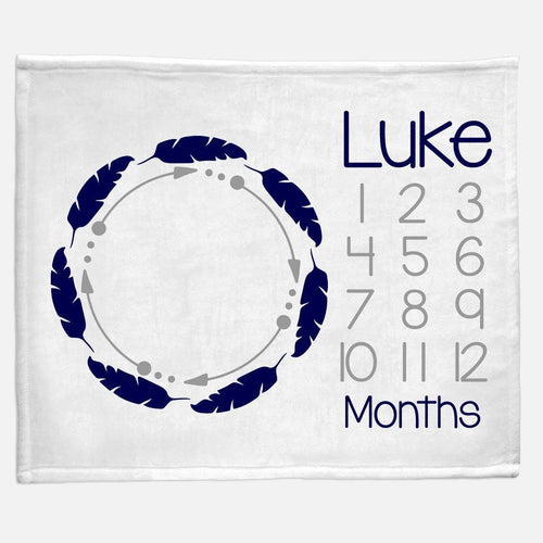 Milestone / Monthly Blanket - Feather Ring - The Little Arrows