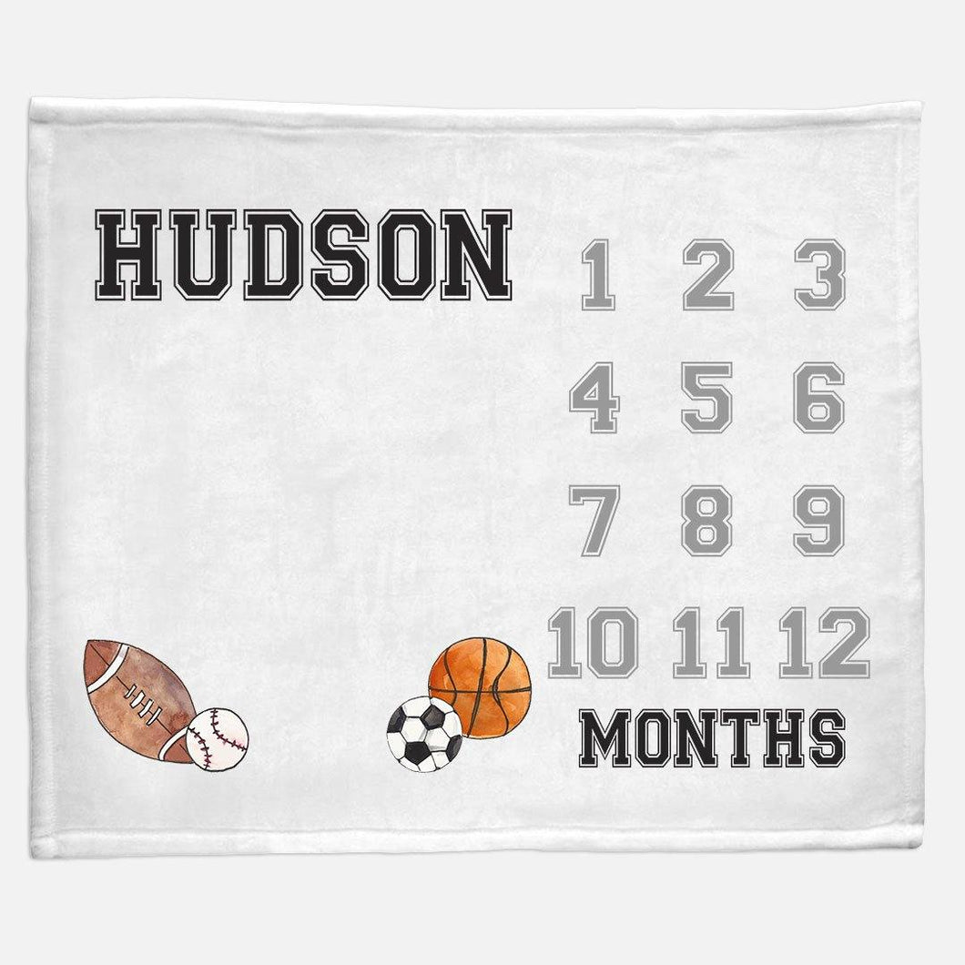 Milestone / Monthly Blanket - Sports - The Little Arrows