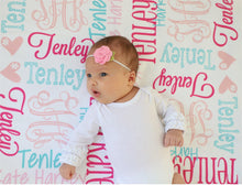 Load image into Gallery viewer, Personalized Fleece Baby Blanket - The Little Arrows
