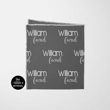 Load image into Gallery viewer, Personalized Jersey Knit Swaddle - The Little Arrows

