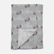 Load image into Gallery viewer, Personalized Blanket - Willow Floral
