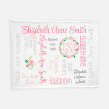 Load image into Gallery viewer, Personalized Blanket - All Over Floral
