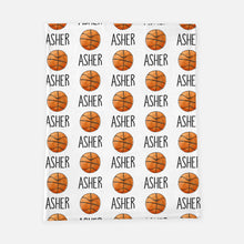Load image into Gallery viewer, Personalized Kid/Teen Blanket - Basketball
