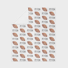Load image into Gallery viewer, Personalized Kid Blanket - Football - The Little Arrows
